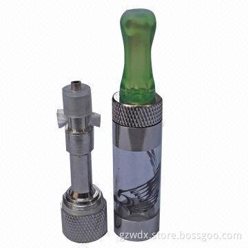 Electronic cigarette atomizer with 5 parts, works with ego series battery
